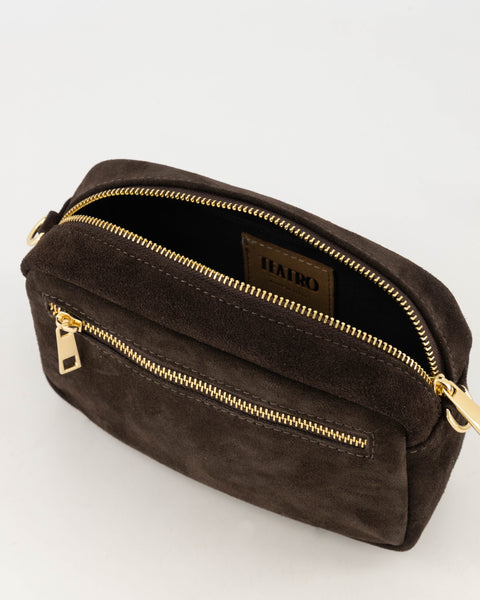 Tas Irene Suede | Donker Bruin