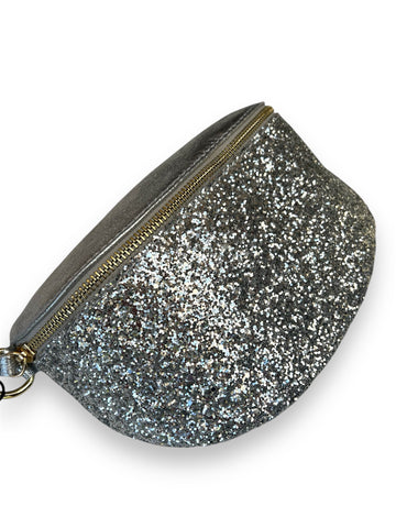 Tas Zoey Leer | Glitter Zilver