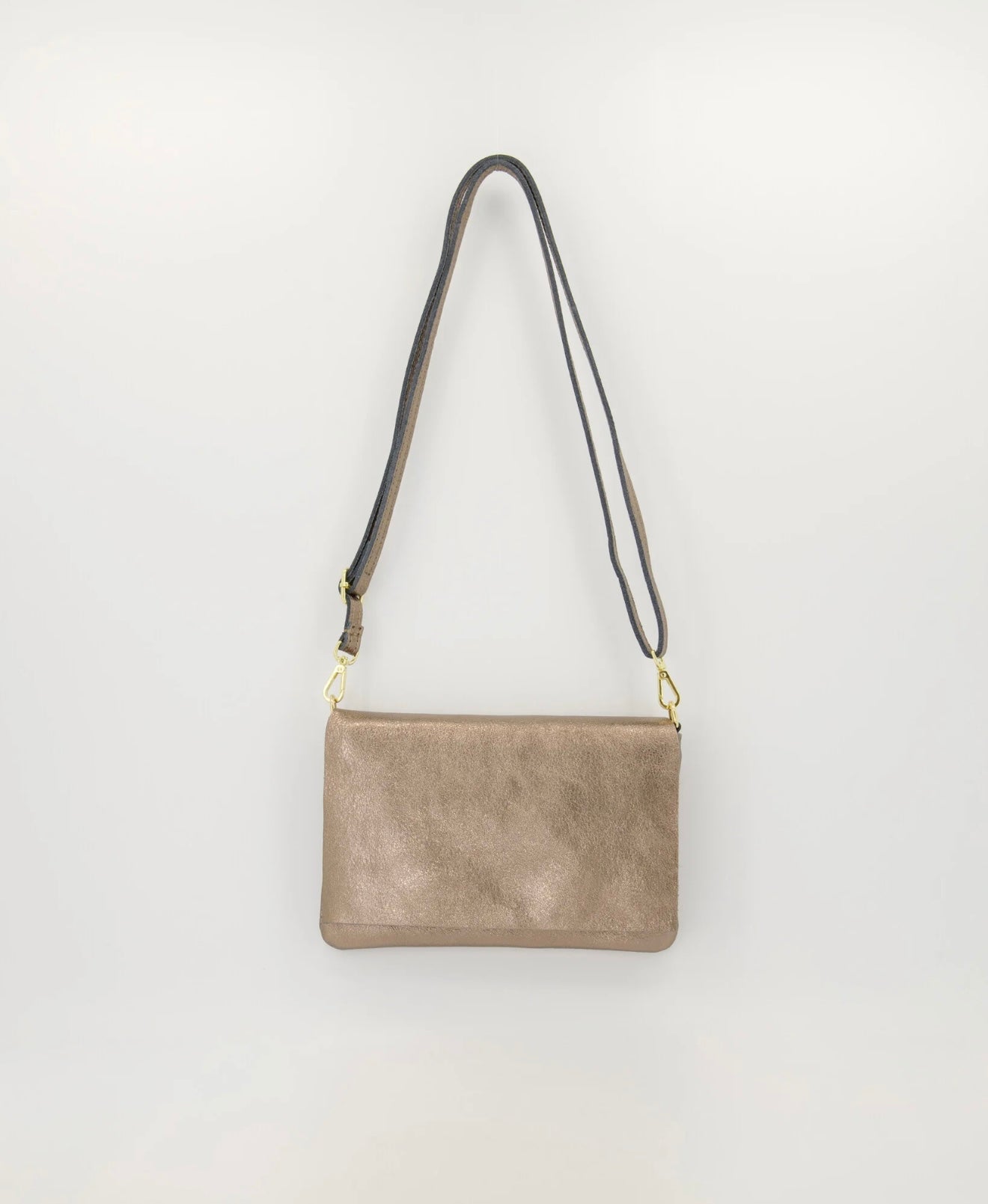 Tas Myra Leer | Metallic Brons
