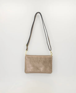 Tas Myra Leer | Metallic Brons