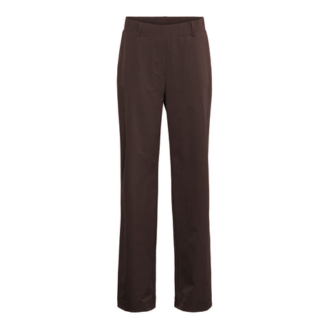 Travel Broek Straight Patrice Bruin | &Co Woman