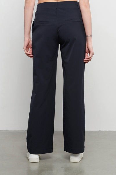 Travel Broek Straight Patrice Navy | &Co Woman