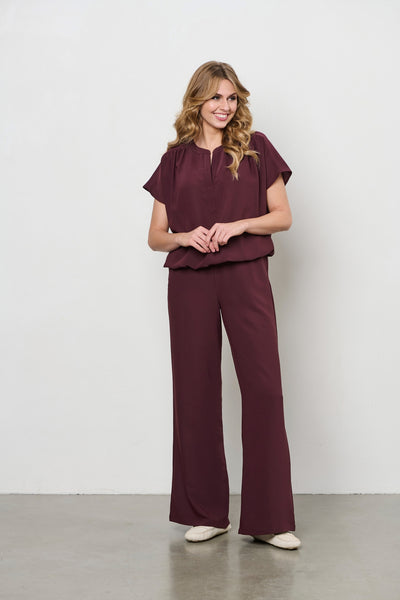Top Nola Aubergine | &Co Woman