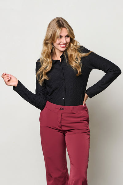 Blouse Lotte Jaquard Black | &Co Woman