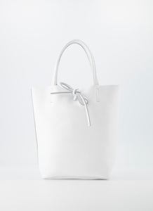 Mini Shopper Alice Leer | Wit