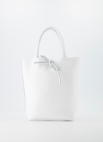 Mini Shopper Alice Leer | Wit