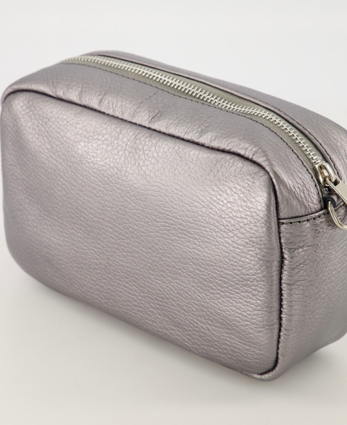 Tas Irene Leer | Grijs Zilver