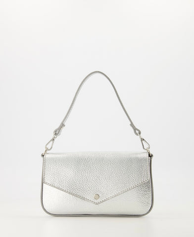 Tas Brandy Leer | Zilver