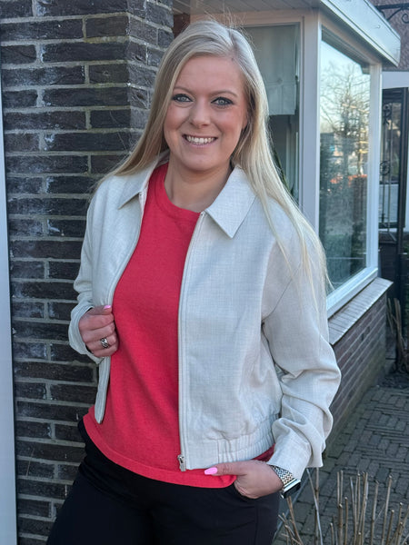 Jack Bomber Linnen | Red Button