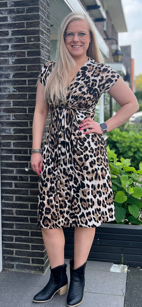Jurk Faye Short | Leopard