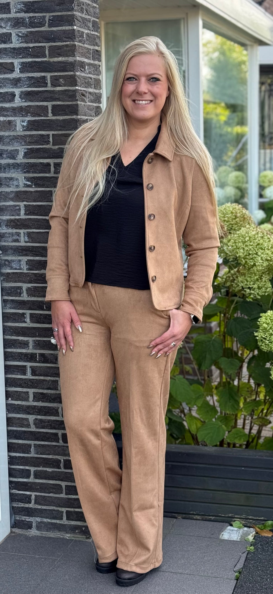 Broek Claudette Faux Suede | Red Button