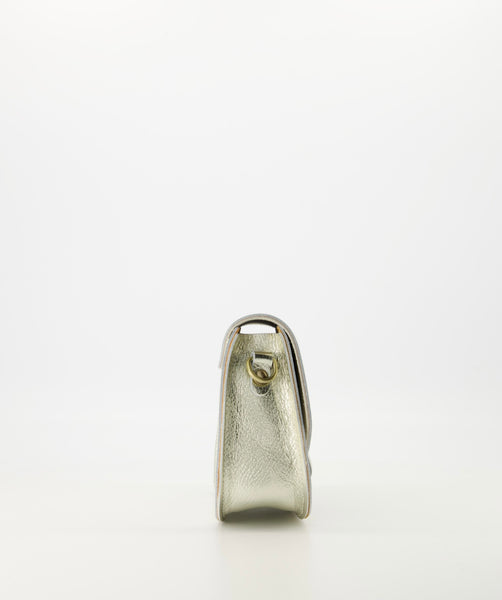 Tas Flora Leer | Goud