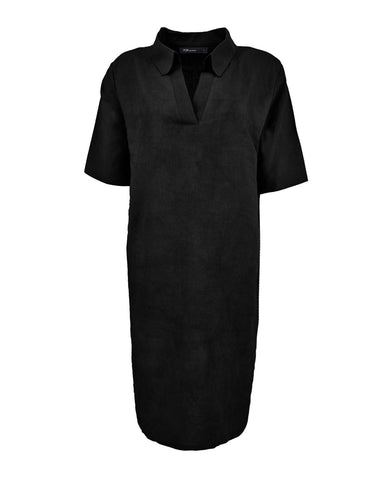 Jurk Paulien Linnen Black  | Fos Amsterdam - LAATSTE STUK MAAT L&XL
