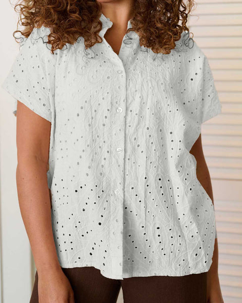 Blouse Katie Broderie | Fos Amsterdam