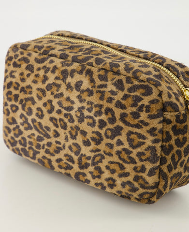 Tas Irene Leer Suede | Luipaard