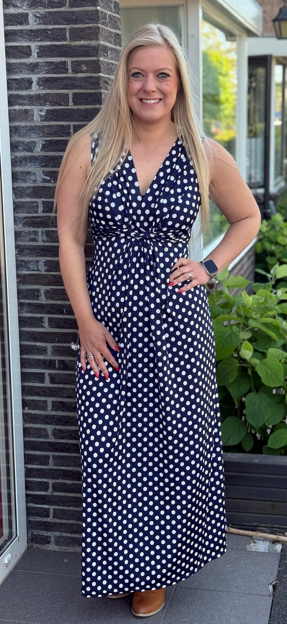 Jurk Faye | Dots Navy