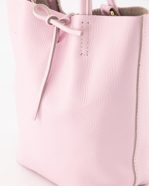 Mini Shopper Alice Leer | Lilac Pink