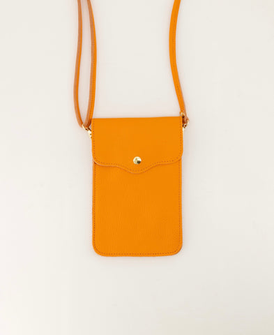 Telefoon Tasje Pona Leer | Oranje