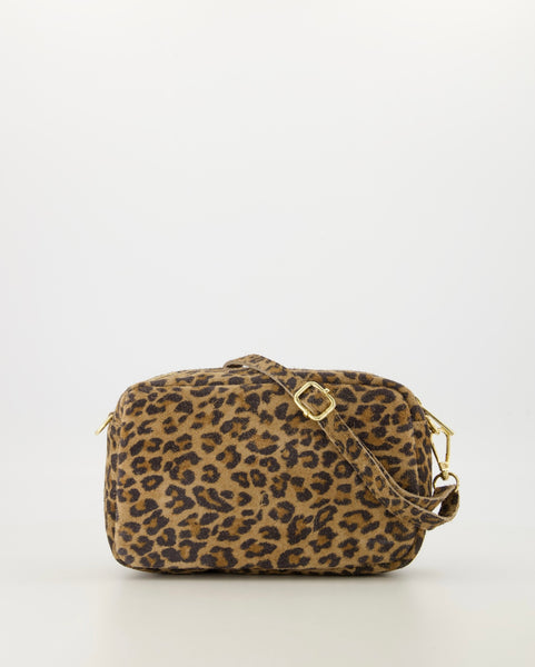 Tas Irene Leer Suede | Luipaard