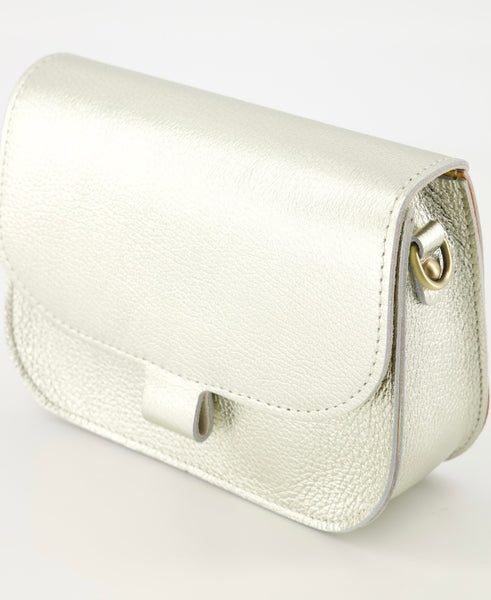 Tas Flora Leer | Goud