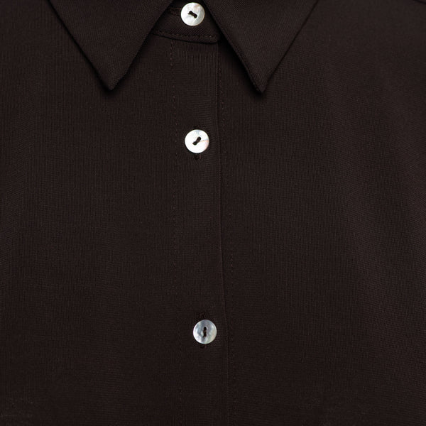 Blouse Lotus Dark Chocolate | &Co Woman