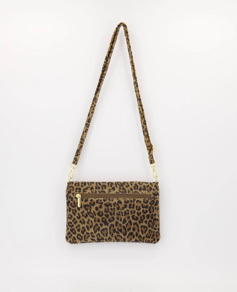 Tas Myra Leer | Suede Luipaard
