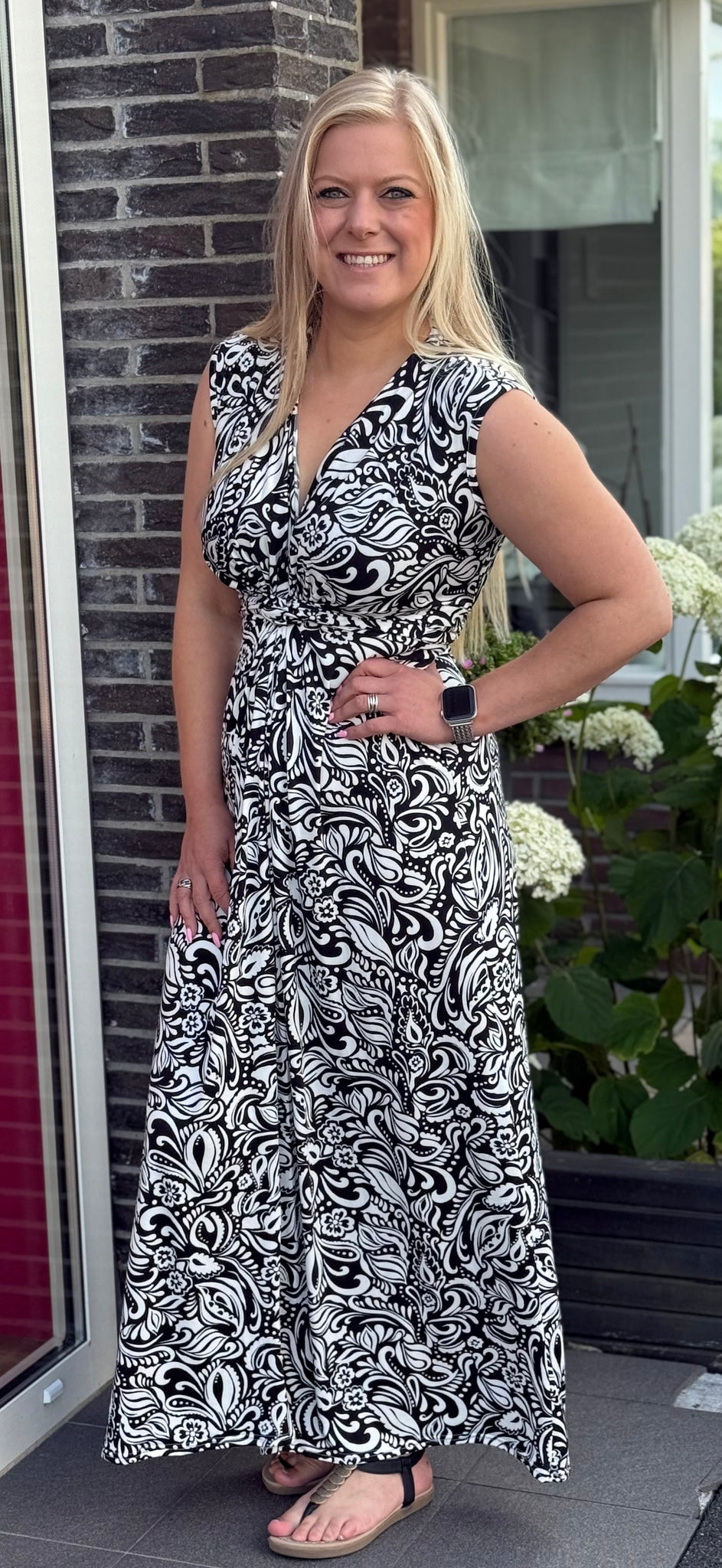 Jurk Faye Paisley | Black