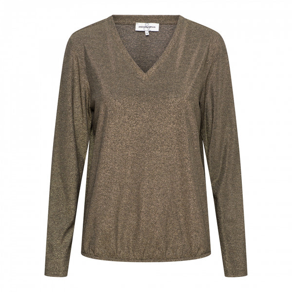 Top Vieve Lurex Gold | &Co Woman