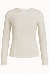 Lace Top Vivelina Wit | Vila