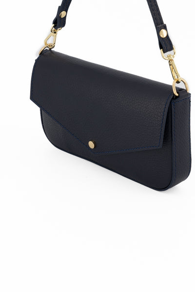 Tas Brandy Leer | Donker Blauw
