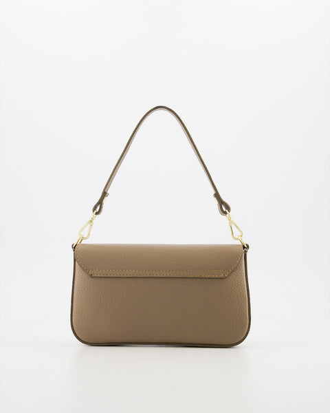 Tas Brandy Leer | Donker Taupe