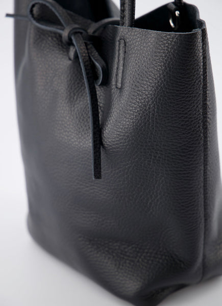 Mini Shopper Alice Leer | Black