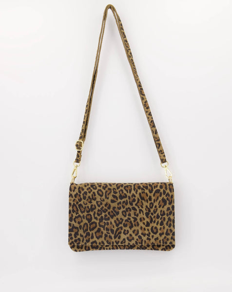 Tas Myra Leer | Suede Luipaard