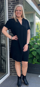 Jurk Linnen Uni | Black