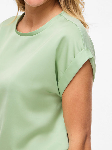 Top Viellette Smoke Green | Vila