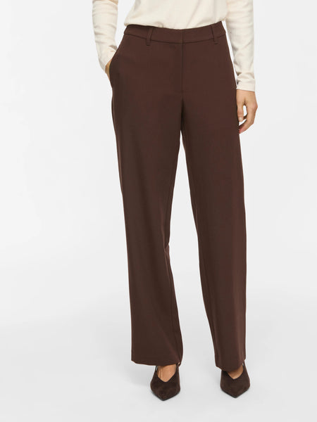 Broek Viemmi Straight Leg Coffee Bean | Vila