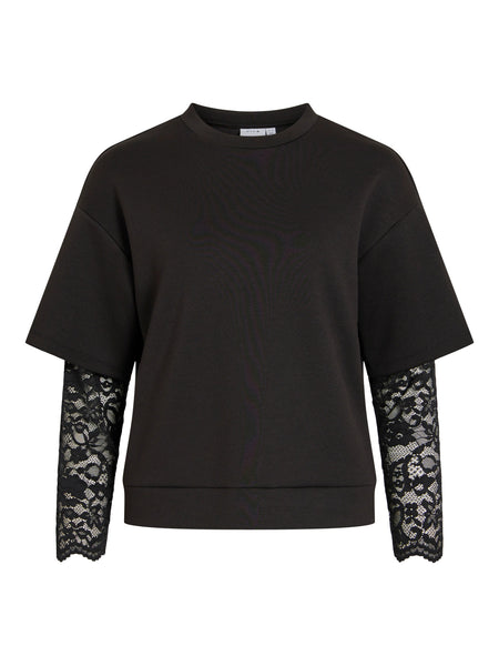 Trui Visiffi Lace Black | Vila