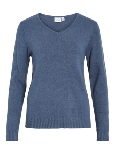Trui Viril V-Hals Vintage Indigo| Vila