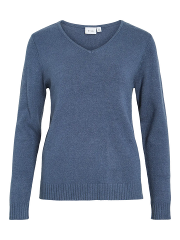 Trui Viril V-Hals Vintage Indigo| Vila