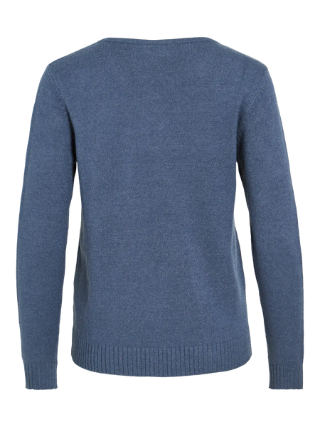 Trui Viril V-Hals Vintage Indigo| Vila