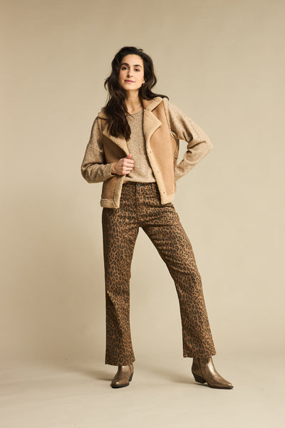 Broek Kim Leopard | Red Button