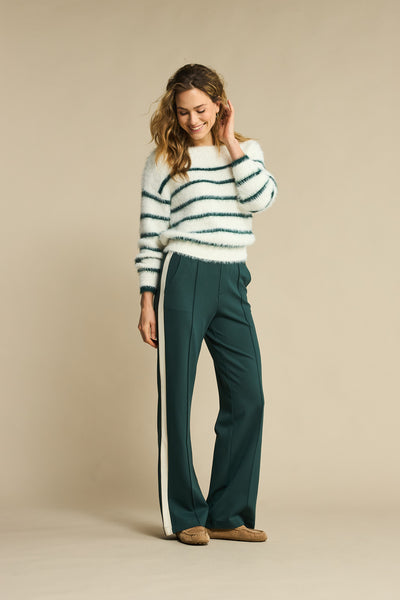 Broek Colette Sidetape Pine | Red Button
