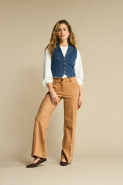 Broek Claudette Faux Suede | Red Button