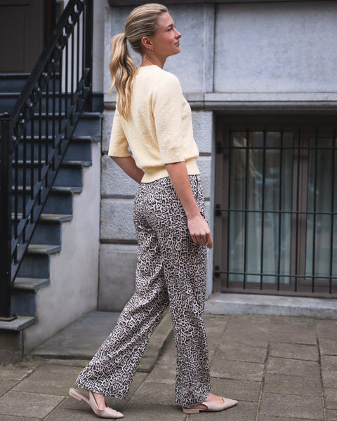 Broek Colette Linnen Leopard | Red Button
