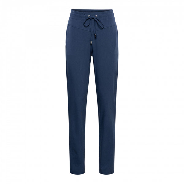 Travel Broek Penny Indigo Melange | &Co Woman