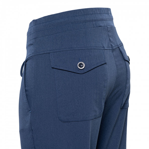 Travel Broek Penny Indigo Melange | &Co Woman