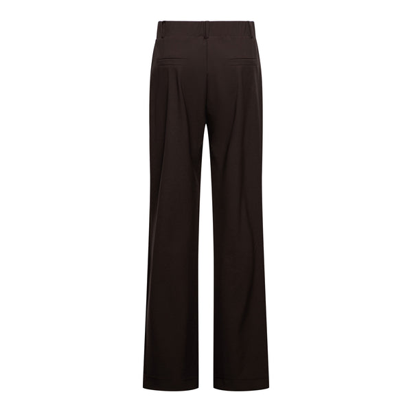 Heavy Travel Broek Straight Patrice Dark Chocolate | &Co Woman