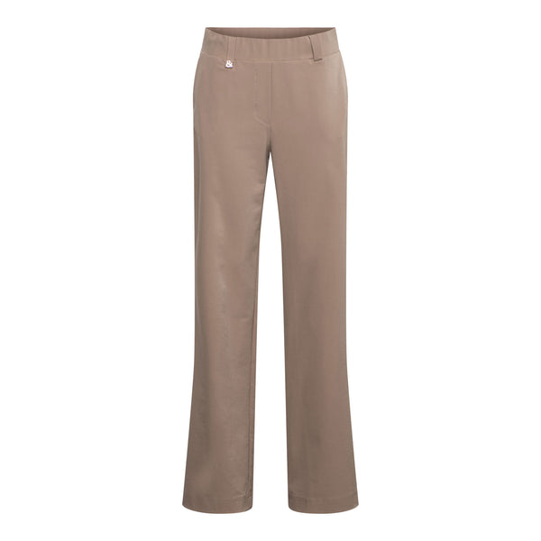 Travel Broek Straight Paulien Taupe | &Co Woman