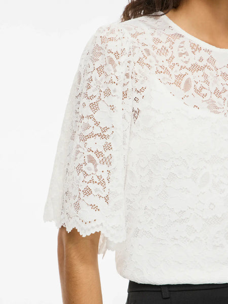 Lace Top Vistacia | Vila