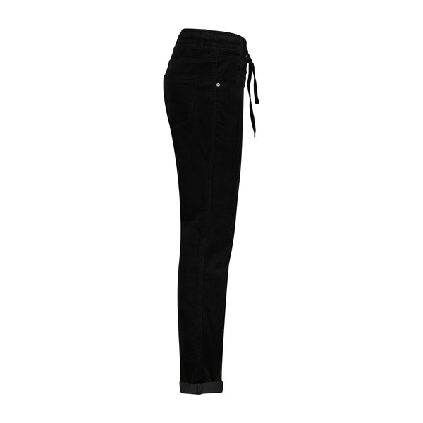 Broek Tessy Velvet Black | Red Button
